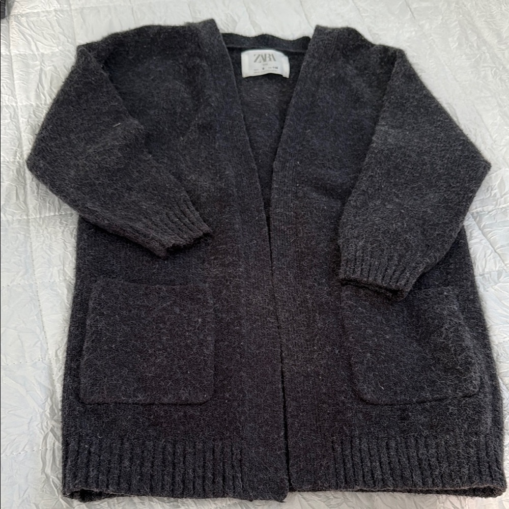Zara Dark Gray Knit Cardigan